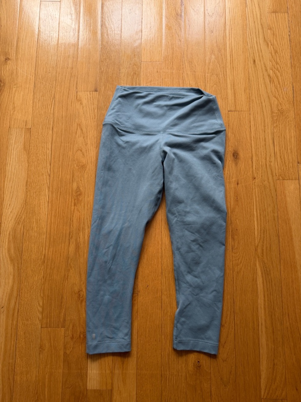 NOBULL XS High-Waist Performance Crop Leggings in Steel Blue